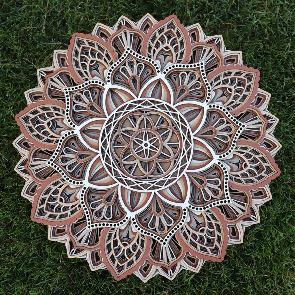 3D drevená mandala 4