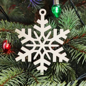 Drevená vianočná ozdoba na stromček hviezda 2, 73x89mm 7