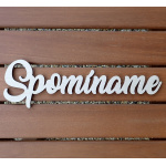 Drevený nápis Spomíname 2, 200x61mm