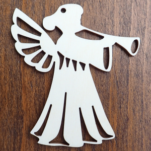 Drevená vianočná ozdoba na stromček Anjelik 4