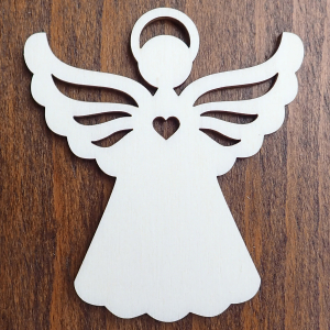 Drevená vianočná ozdoba na stromček Anjelik 6