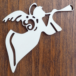 Drevená vianočná ozdoba na stromček Anjelik 7