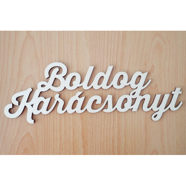 Drevený nápis Boldog Karácsonyt, 20cm 3