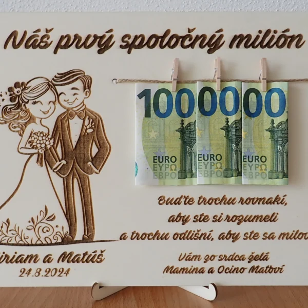 Svadobna Tabulka Nas Prvy Spolocny Milion 2