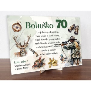 Tabuľka k narodeninám pre poľovníka 3