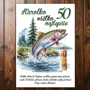 Tabuľka k narodeninám pre rybára 2
