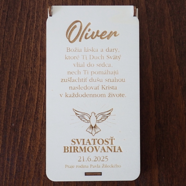 Drevena Krabicka Na Peniaze K Birmovke 5