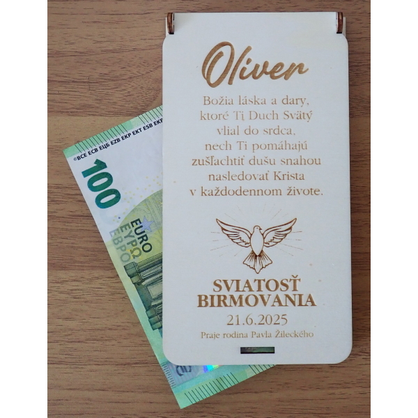 Drevena Krabicka Na Peniaze K Birmovke